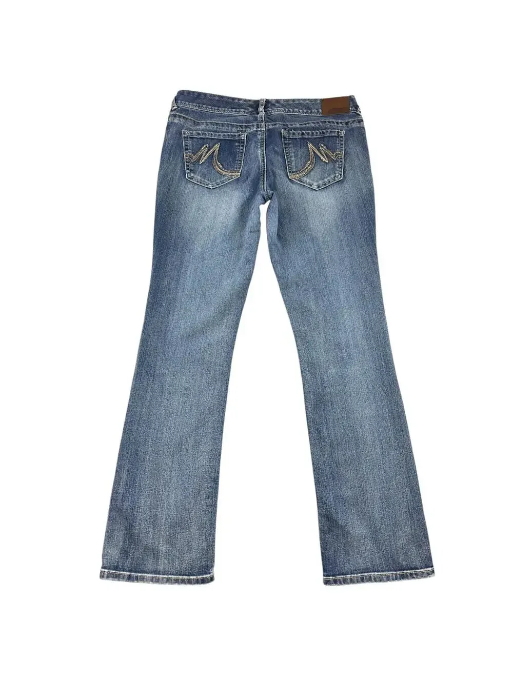 Maurices Medium‎ Wash Embroidered Bootcut Jeans